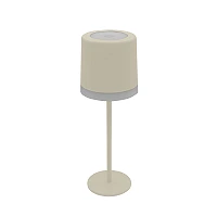 Uzlādējama galda lampa, 2,5W, 280 lm, 3000K–6000K, IP54, bēša (OPTONICA)
