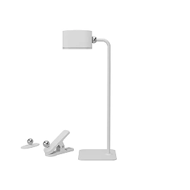 LED bezvadu galda lampa, 3W, CCT 3000/4000/6000K, 240 lm, IP20 — balta (Optonica)
