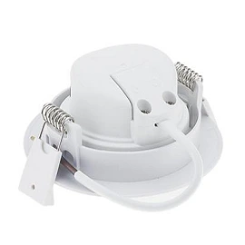 Iebūvējams 7W LED gaismeklis, 2700K, 525 lm, 50°, Ø90×40 mm – rotējams (Optonica)