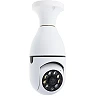 Wi‑Fi smart bulb camera with E27 socket, HD, 360°, white (Optonica)
