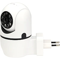 Wi‑Fi smart socket camera, HD, 360°, white (Optonica)