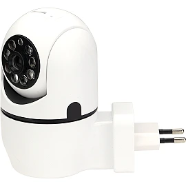 Wi‑Fi smart socket camera, HD, 360°, white (Optonica)