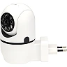 Wi‑Fi smart socket camera, HD, 360°, white (Optonica)
