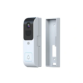 4 MP Wi‑Fi battery video doorbell, IP65 (Optonica)