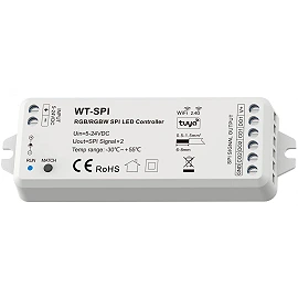 SPI LED Controller Tuya, 5–24V DC, RGB/RGBW, RF 2.4G, IP20 (Optonica)