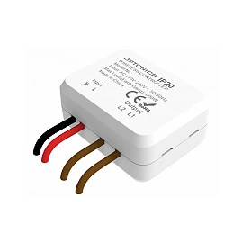Kinetic switch set with 1-gang remote switch and controller, white, 433MHz, IP44/IP20 (Optonica)