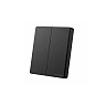 Kinetic switch set with 2-gang remote switch and controller, black, 433MHz, IP44/IP20 (Optonica)