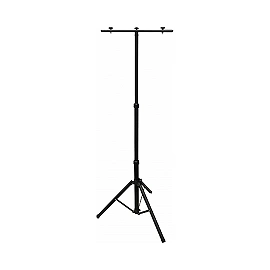 Telescopic floodlight tripod with crossbar, black, 64–157 cm (Optonica 6686)