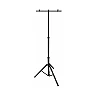 Telescopic floodlight tripod with crossbar, black, 64–157 cm (Optonica 6686)