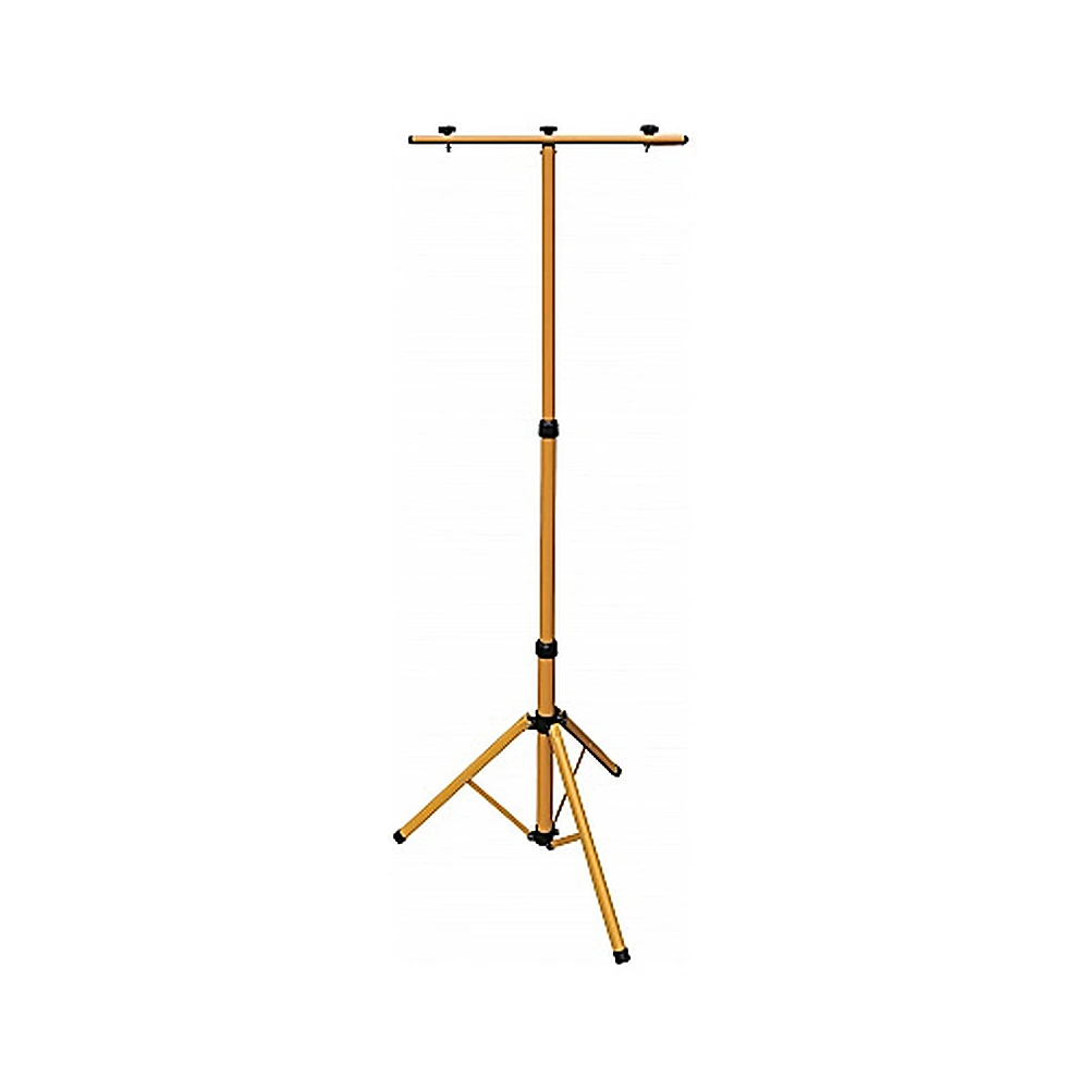 Telescopic floodlight tripod with crossbar, yellow, 64–157 cm (Optonica 6687)