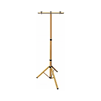 Telescopic floodlight tripod with crossbar, yellow, 64–157 cm (Optonica 6687)