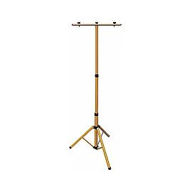 Telescopic floodlight tripod with crossbar, yellow, 64–157 cm (Optonica 6687)