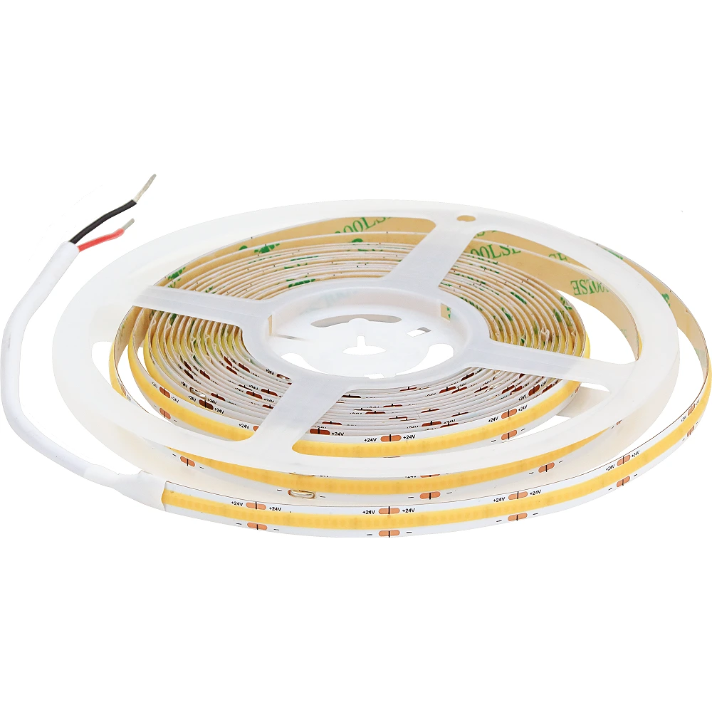 LED COB strip 24V, 12W/m, 1100lm/m, 3000K, CRI90, 512LED/m, IP20 (OPTONICA)