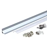 Aluminium corner profile for LED strip 12 mm, 2 m, 15.8 × 15.8 mm, gray/white (OPTONICA)