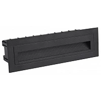 LED pakāpienu gaismeklis 6W, 480lm, 4200K, IP65, melns (Optonica 7502)