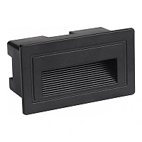 LED pakāpienu gaismeklis 3W, 180lm, 3000K, IP65, melns (Optonica 7547)