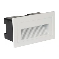 LED pakāpienu gaismeklis 3W, 180lm, 3000K, IP65, balts (Optonica 7549)