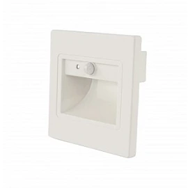 LED step light 1W, 80lm, 3000K, IP20, white with PIR sensor (Optonica 7559)