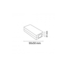 LED barošanas bloks 24W 12V 2A, plastmasas, IP20 (Optonica)