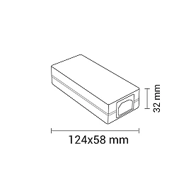 LED barošanas bloks 36W 12V 3A, plastmasas, IP20 (Optonica)