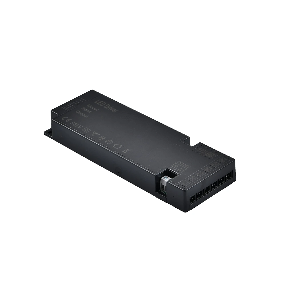 Īpaši plāns LED barošanas bloks 60W 12V 5A, plastmasas, IP20 (Optonica)
