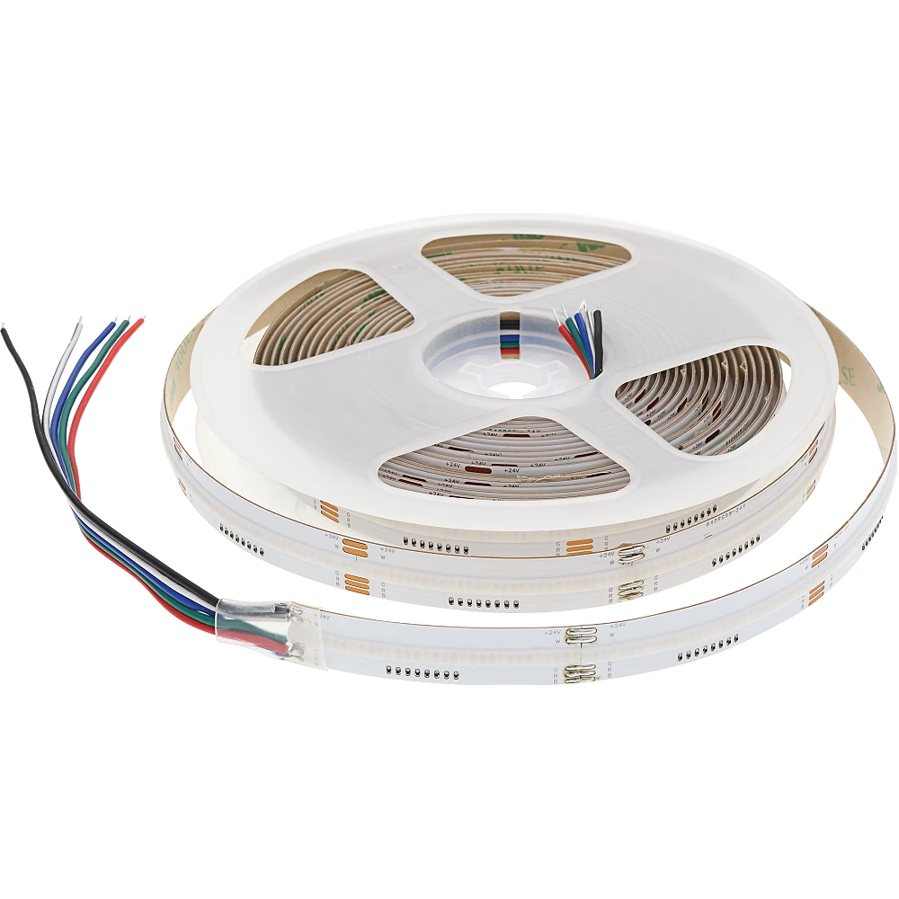 Optonica LED COB strip RGB+6000K, 24V, 12W/m, 640 LED/m