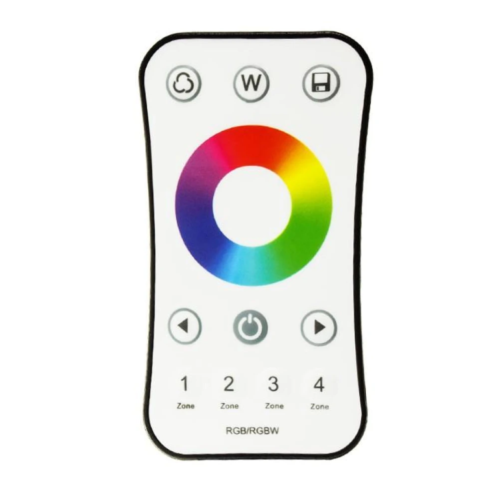 LED RGB/RGBW pults 4 zonas RF 2.4G (R8)
