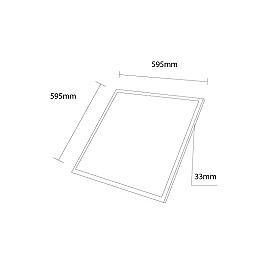 LED backlit panel 60x60 UGR<19 30W 3CCT 4200 lm white (Optonica)