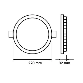 Dimmable 20W, LED panel, IP44, 1800Lm, CCT, 120° - DL2584