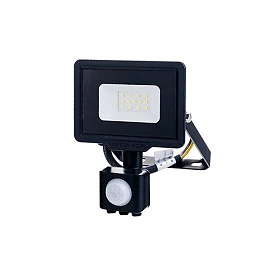 10W LED SMD floodlight with motion sensor, IP65, 120°, 800Lm