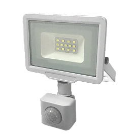 10W LED SMD floodlight with motion sensor, IP65, 120°, 800Lm