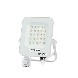 20W, 1800lm, LED floodlight with motion sensor, IP65
