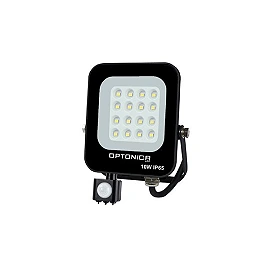 10W, 900lm, LED floodlight with motion sensor, IP65