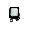 10W, 900lm, LED floodlight with motion sensor, IP65