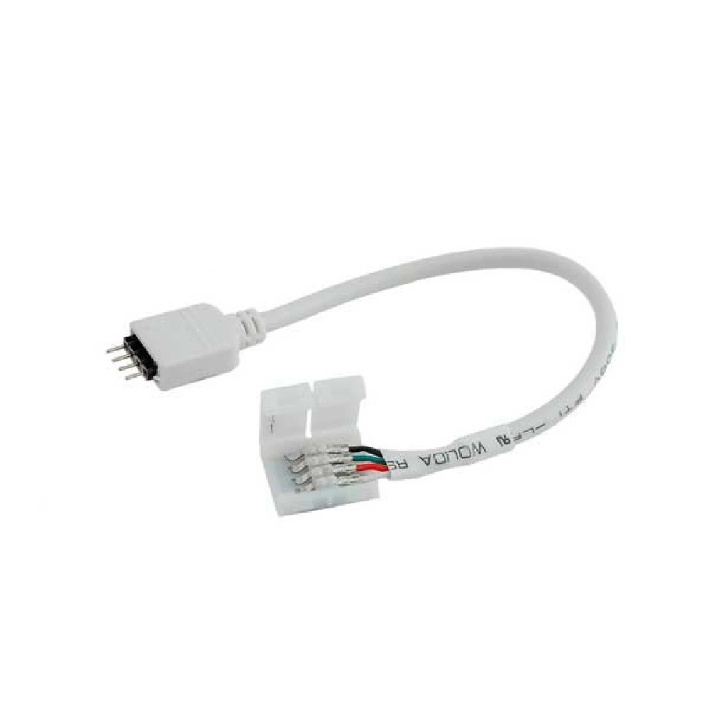 LED strip connector 10mm with 4x pins- 5050SMD - RGB - AC6617