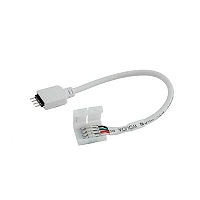 LED strip connector 10mm with 4x pins- 5050SMD - RGB - AC6617