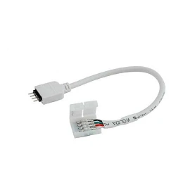 LED strip connector 10mm with 4x pins- 5050SMD - RGB - AC6617