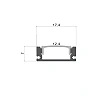 Aluminum Profile For LED Strip H6mm L=2m