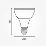 LED bulb PAR30 E27 25W 2400lm 4500K black (OPTONICA)