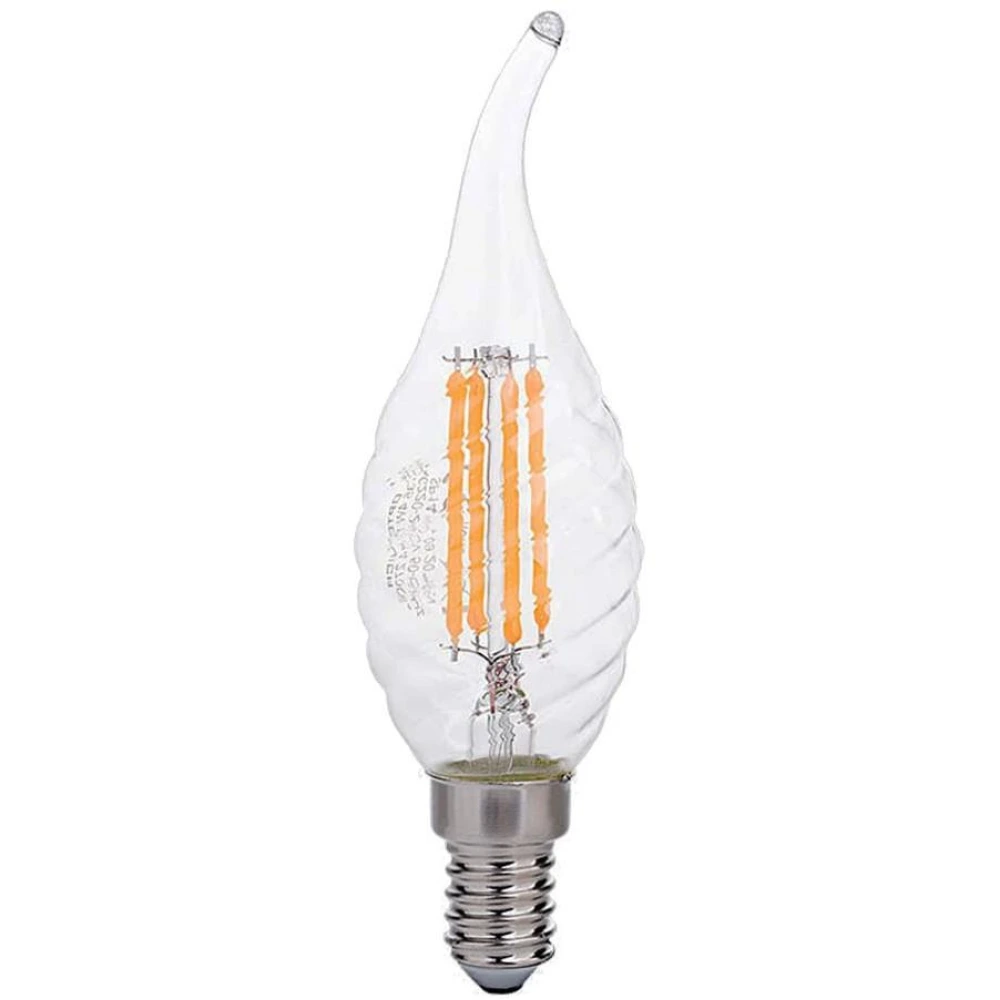 E14 LED filament candle bulb C35 4W 2700K 400 lm 300° (OPTONICA)