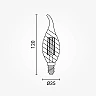 E14 LED filament candle bulb C35 4W 2700K 400 lm 300° (OPTONICA)