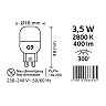 LED bulb G9 3.5W, 2800K warm white, 400 lm, 300° (Optonica)