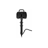 Garden power strip with timer, 2 sockets, 5 m cable, 230V 16A, max. 3500W, IP44, black (Optonica)