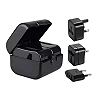 World travel adapter, all standards, black (Optonica)