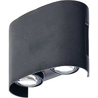 Optonica 7407 LED āra sienas gaismeklis, 4 W, 3000 K, IP65, melns