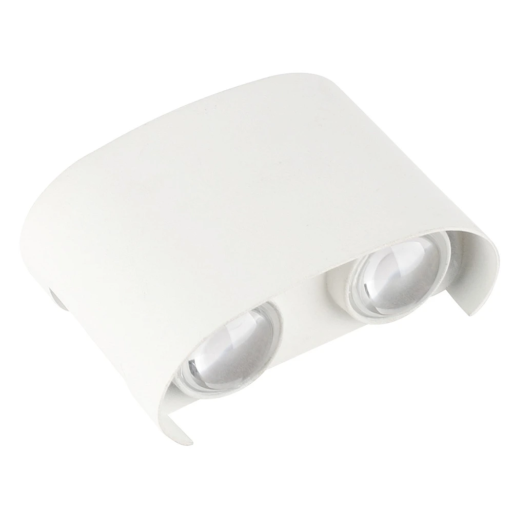 Optonica 7408 LED outdoor wall light, 4 W, 3000 K, IP65, white