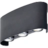 Optonica 7409 LED āra sienas gaismeklis, 6 W, 3000 K, IP65, melns
