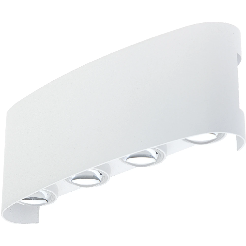 Optonica 7412 outdoor LED wall light, 8 W, 3000 K, IP65, white
