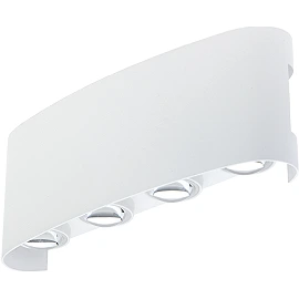 Optonica 7412 outdoor LED wall light, 8 W, 3000 K, IP65, white