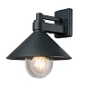 Āra sienas lampa E27, IP44, melna — Optonica 7565